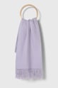 Answear Lab eșarfă din cașmir uni violet pashmina.FKK