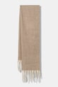 Answear.LAB szalik z wełną tkanina beżowy s152.iw