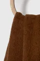 Answear Lab szalik z wełną brązowy