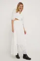 Μπλούζα και φούστα Answear Lab X limited collection BE SHERO λευκό
