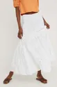 Хлопковая юбка Answear Lab белый