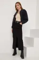 Τζιν φούστα Answear Lab X limited collection NO SHAME μαύρο