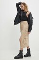 Джинсовая юбка Answear.LAB 80858.TWK бежевый WW24