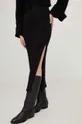Kašmírová sukňa Answear Lab čierna