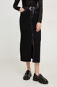 Джинсовая юбка Answear Lab чёрный