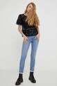 Answear Lab jeansy X kolekcja limitowana BE SHERO niebieski b3701.n.KK