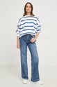 Answear Lab jeansy w.1384.TWK granatowy WZ23
