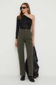 Answear.LAB nadrág ZH677935.HKK zöld WZ23