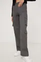 Хлопковые брюки Answear Lab серый
