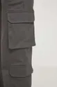 сірий Бавовняні штани Answear Lab