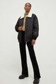 Answear Lab spodnie sztruksowe H1992N.4.FH czarny WZ23