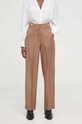 Kalhoty Answear.LAB hnědá P939.HWK