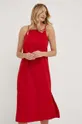 κόκκινο Φόρεμα από λινό μείγμα Answear Lab