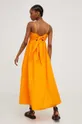 Answear Lab sukienka bawełniana pomarańczowy