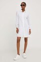 Βαμβακερό φόρεμα Answear.LAB 1280.db λευκό WZ23
