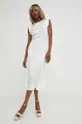 Μεταξωτό φόρεμα Answear Lab X limited collection BE SHERO λευκό
