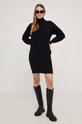 Answear Lab rochie de cașmir cjf2303..FKK negru WZ24