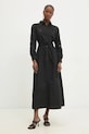 Answear Lab rochie din bumbac v3415.fh negru WZ23