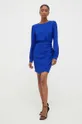 Льняное платье Answear Lab голубой
