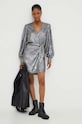 Answear Lab rochie 21505yr.FKK argintiu WZ23