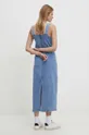 Rifľové šaty Answear Lab modrá