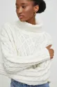 fehér Answear Lab gyapjú pulóver
