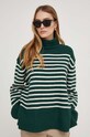 Answear Lab sweter z wełną qc6061.fh zielony