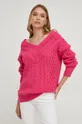 Answear Lab sweter różowy