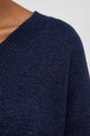 Answear Lab sweter z wełną e227op.fh granatowy