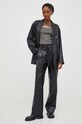 Answear Lab sweter 22263.fh srebrny WZ23