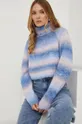 Answear Lab sweter z wełną fioletowy