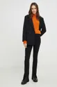 Answear Lab gyapjú pulóver narancssárga