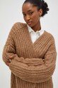 Kardigan Answear.LAB hnědá TT4078Z.tjs