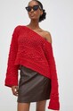 Answear Lab sweter tt3720z.tjs czerwony WZ23