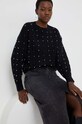 Answear Lab sweter MO2150.HWK czarny WW24