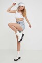 Answear Lab szorty jeansowe X kolekcja limitowana BE SHERO 22337.KK niebieski WZ23