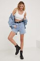 Answear Lab szorty jeansowe a799.H niebieski WZ23