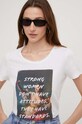 Answear Lab t-shirt bawełniany biały WZ23.TSD01S
