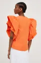 πορτοκαλί Βαμβακερή μπλούζα Answear Lab