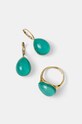 Answear Lab cercei si inel Gift Box verde ZO9412E.ZO9341R.HLK