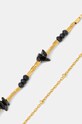 Answear.LAB naszyjnik i bransoletki czarny 22025.22026.FLK