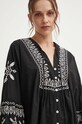 Льняная блузка Answear.LAB M3005.HWK чёрный WZ24