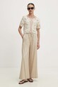 Answear Lab bluza din bumbac 4457.HWK bej WZ24