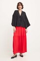 Answear Lab bluza din in 33530.th negru WZ24