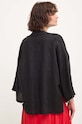 Îmbrăcăminte Answear Lab bluza din in 33530.th negru