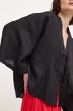 Answear Lab bluza din in 33530.th negru