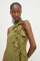 Answear Lab rochie din in verde 92335.IJS