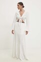 Answear Lab bluza din in 92337.ijs alb WZ24