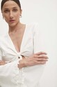 Answear Lab bluzka z lnem 92337.ijs biały