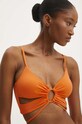 Bikini top Answear.LAB χωρίς μεταλλικές μπανέλες πορτοκαλί 24701.gora.ims